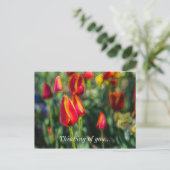Tulp Garden getextureerd denken aan je Briefkaart (Staand voorkant)