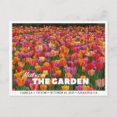 Tulp Garden Wedding Save the Date Briefkaart (Voorkant)