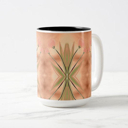 Tulp Gedrukte Koffie Mok (Voorkant rechts)