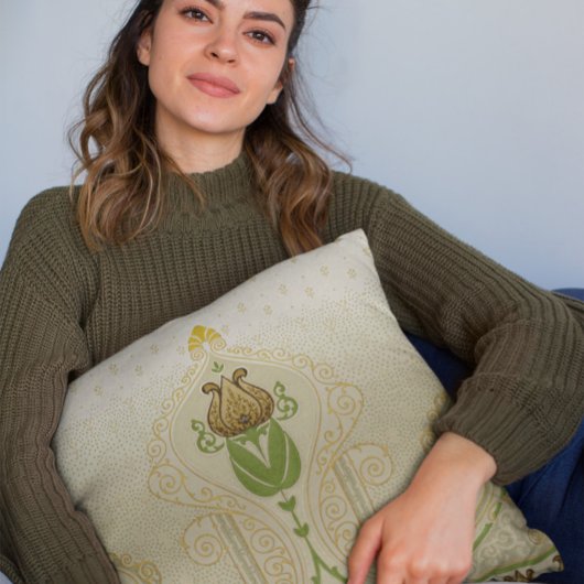 Tulp gestileerde delicate wervelingen Home Decorat Kussen