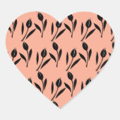 Tulp Hart Sticker (Voorkant)