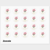 Tulp Herdenkingszaad Packet Ronde Sticker (Vel)