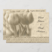  Tulp Huwelijksuitnodiging Kaart (Voorkant / Achterkant)
