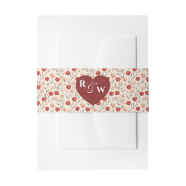 Tulp in de vorm van een tulp Traditionele Trouwdag Uitnodigingen Wikkel