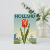 Tulp in Holland Nederland Briefkaart (Staand voorkant)