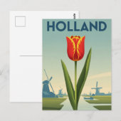 Tulp in Holland Nederland Briefkaart (Voorkant / Achterkant)