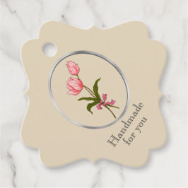 Tulp in Lijst, Handgemaakt door ... Bedankjes Labels