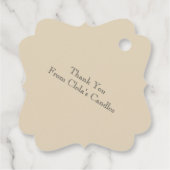 Tulp in Lijst, Handgemaakt door ... Bedankjes Labels (Achterkant)