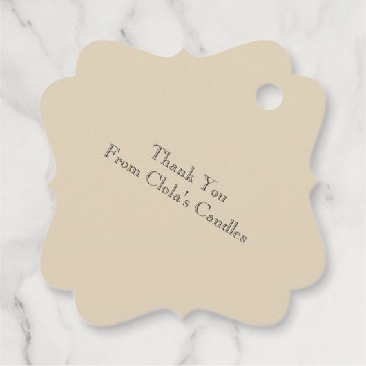 Tulp in Lijst, Handgemaakt door ... Bedankjes Labels (Achterkant)