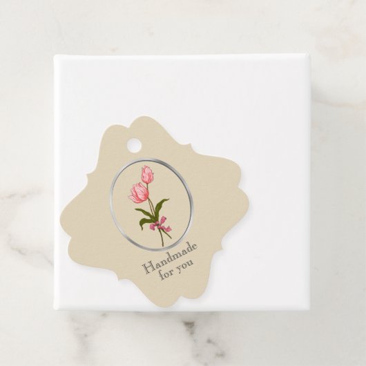 Tulp in Lijst, Handgemaakt door ... Bedankjes Labels (In situ)