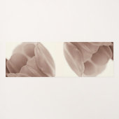 Tulp in neutraal kleurenmacro yogamat (Achterkant (horizontaal))