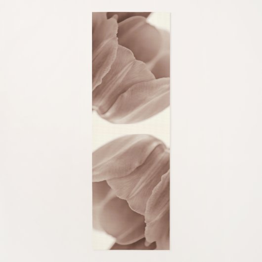 Tulp in neutraal kleurenmacro yogamat (Voorkant)