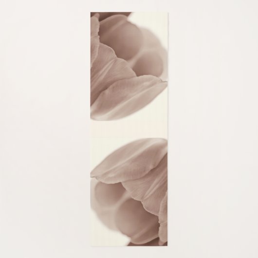 Tulp in neutraal kleurenmacro yogamat (Achterkant)