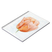 Tulp in peach notitieboek (Linkerzijde)