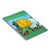 Tulp in tuin  notitieboek (Rechterzijde)