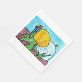 Tulp in Tuin Papier Servet (Hoek)