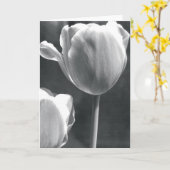 Tulp in Zwart-wit Kaart (Gele Bloem)