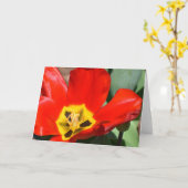 Tulp, kaart (Gele Bloem)