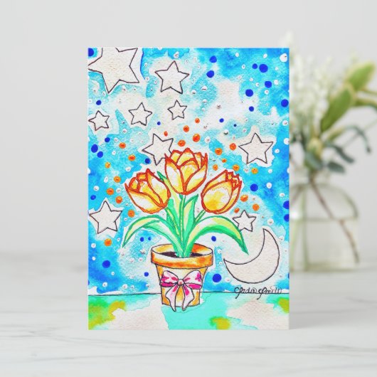 Tulp Kaart (Staand voorkant)