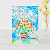 Tulp Kaart (Gele Bloem)