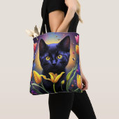 Tulp Kat Tote Bag (Dichtbij)