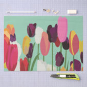 Tulp Kleurrijke Bloemen Bloemen Bloemen Bloemen Tu Tissuepapier (Craft)