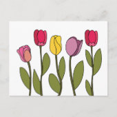 Tulp Kleurrijke Bloemen Tulp Briefkaart (Voorkant)
