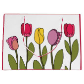 Tulp Kleurrijke Bloemen Tulp Groot Cadeauzakje (Voorkant)