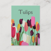 Tulp Kleurrijke Bloemen Tulp Visitekaartje (Voorkant)