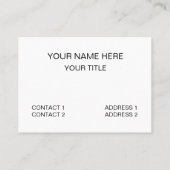 Tulp Kleurrijke Bloemen Tulp Visitekaartje (Achterkant)