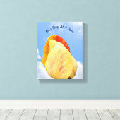 Tulp knippert één dag voor één keer Inspirerend Canvas Afdruk (Insitu (Houten vloer))