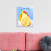 Tulp knippert één dag voor één keer Inspirerend Canvas Afdruk (Insitu (Woonkamer))