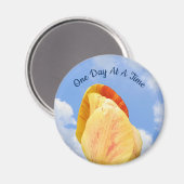 Tulp knippert één dag voor één keer Inspirerend Magneet (Voorkant / Achterkant)