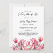 Tulp Levensviering Funeral Kaart (Voorkant)