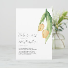 Tulp Levensviering Funeralie Uitnodiging