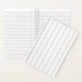 Tulp lint streep wit notitieboek (Binnen)