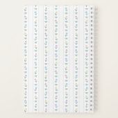 Tulp lint streep wit notitieboek (Achterkant)