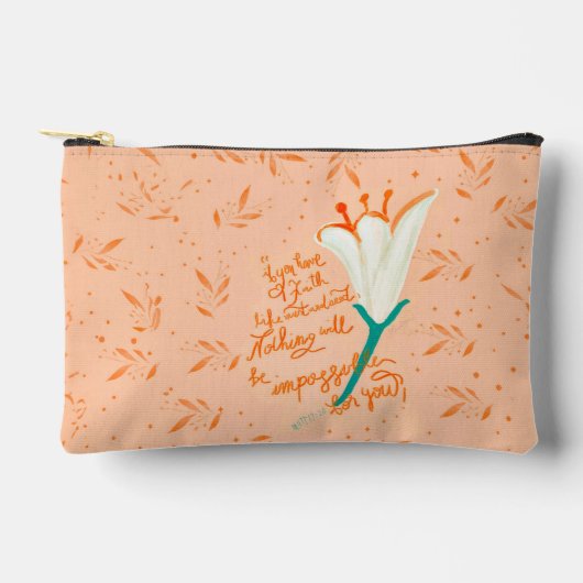 Tulp Love-Faith Like a Mustard Seed Cosmetic Bag Etui (Voorkant)