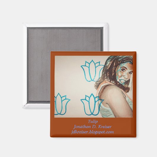 Tulp Magneet (Voorkant / Achterkant)