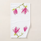 Tulp Magnolia's op een Badkamer Handdoek Set (Handdoek)