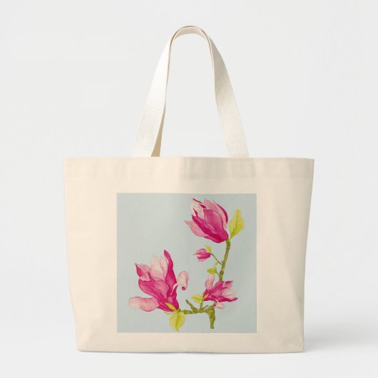 Tulp Magnolia's op een Canvas tas (Voorkant)