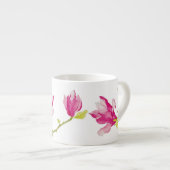 Tulp Magnolias op een Espresso Mok (Voorkant rechts)