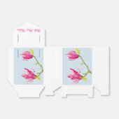 Tulp Magnolia's op een Favor Box Bedankdoosjes (Uitgevouwen)