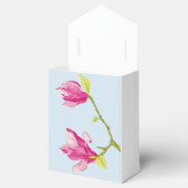 Tulp Magnolia's op een Favor Box Bedankdoosjes (Geopend)
