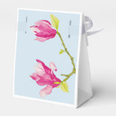 Tulp Magnolia's op een Favor Box Bedankdoosjes (Achterkant)