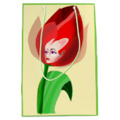 Tulp Meisje Gift Bag -  Medium Cadeauzakje (Voorkant)