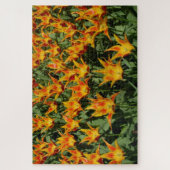 Tulp met leliebloem "Fly away." Oranje. Legpuzzel (Verticaal)