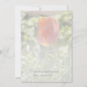 Tulp met Verse Wedding Kaart (Achterkant)