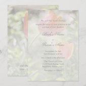 Tulp met Verse Wedding Kaart (Voorkant / Achterkant)