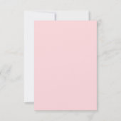 Tulp Minimalistisch blush roze Kaart (Achterkant)